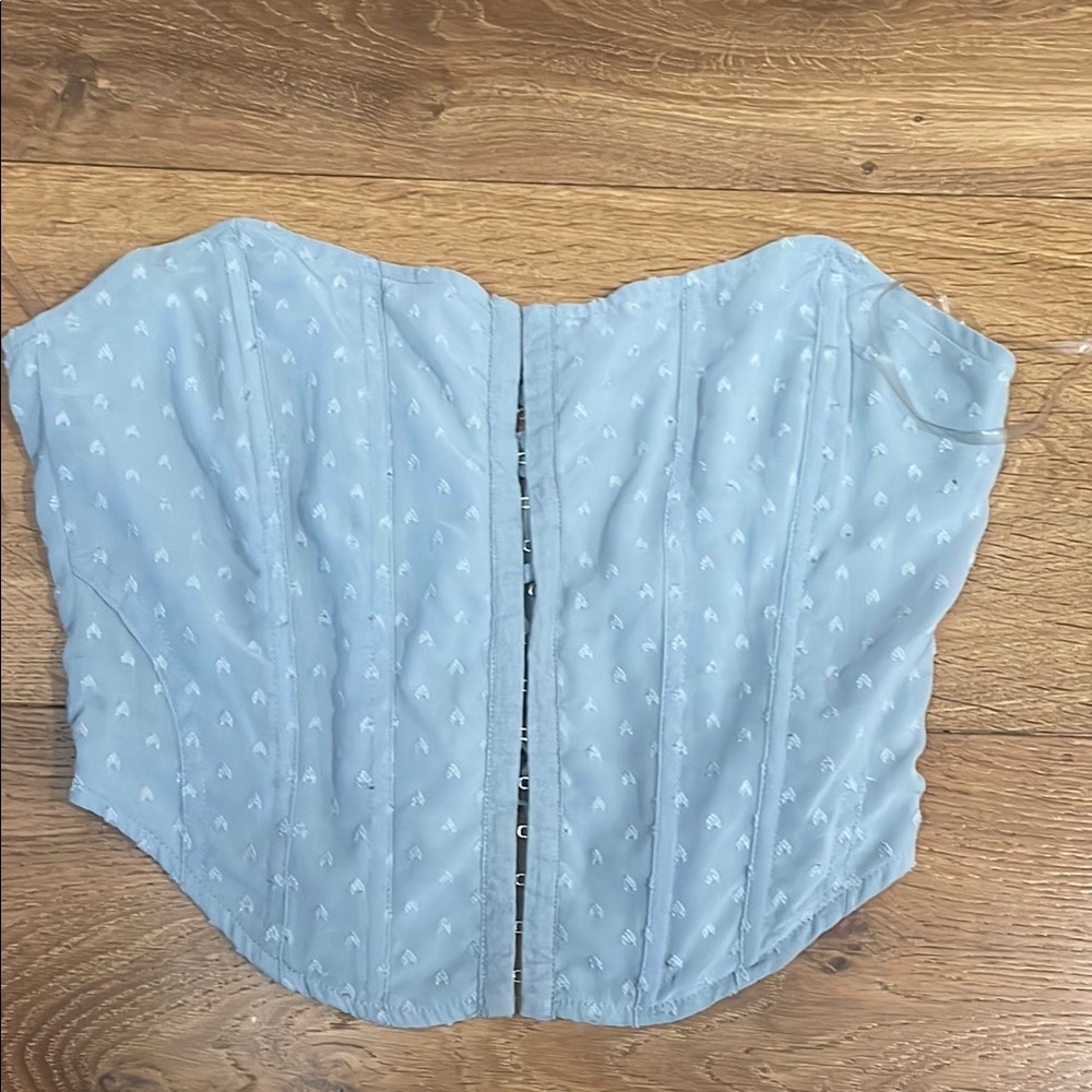 Light Blue Corset Top